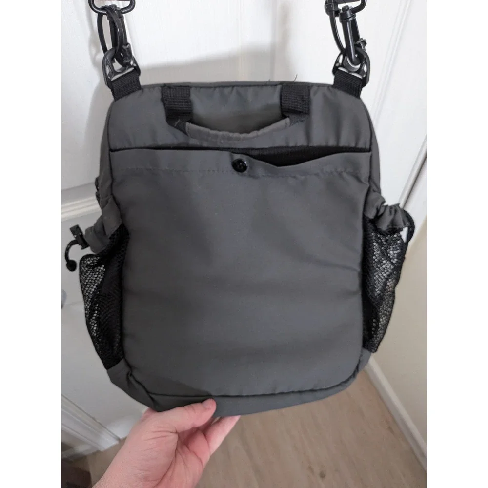 Rick Steves Civita Shoulder Bag Gray Travel Crossbody Daypack Mesh Pockets